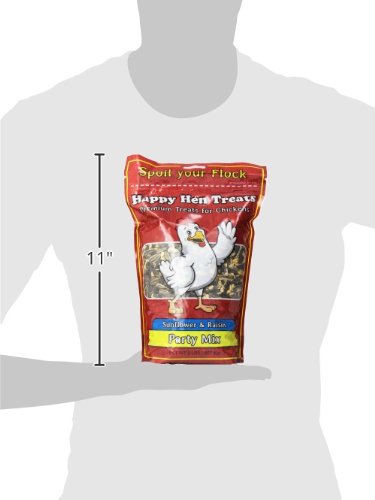 Happy Hen Treats Party Mix Sunflower and Raisin, 2-Pound