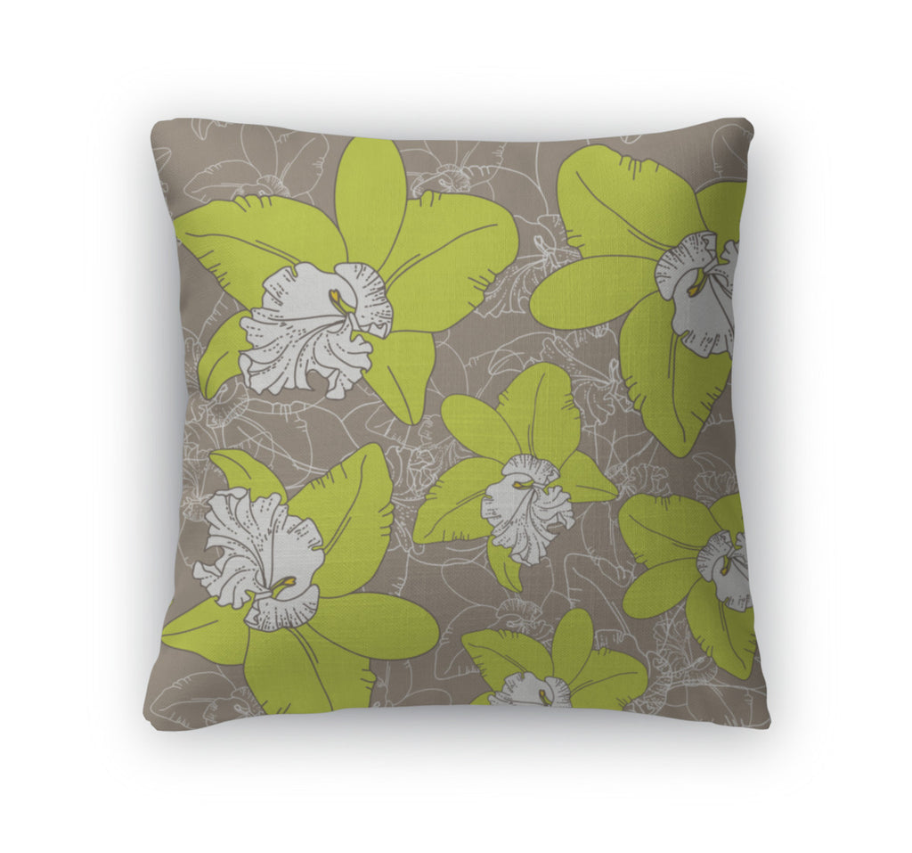 Throw Pillow, Floral Pattern