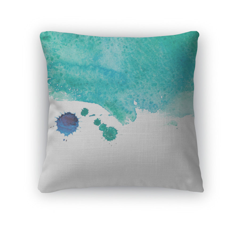 Throw Pillow, Watercolor Sea Wave