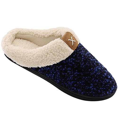 Women's Cozy Memory Foam Slippers Fuzzy Wool-Like Plush Fleece Lined