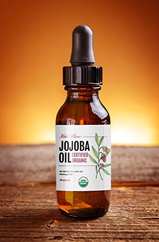 Jojoba Oil (4 oz), USDA Certified Organic, 100% Pure, Cold Pressed, For Hair, Skin, Lips