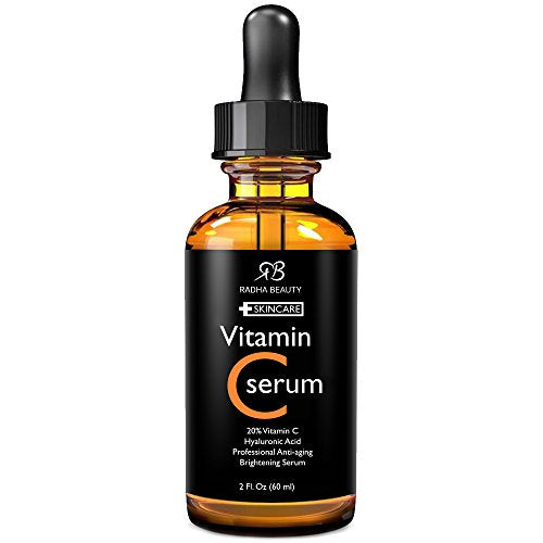 Vitamin C Serum for Face, 2 fl. oz - Organic Vitamin C + E + Hyaluronic Acid for Anti-Aging