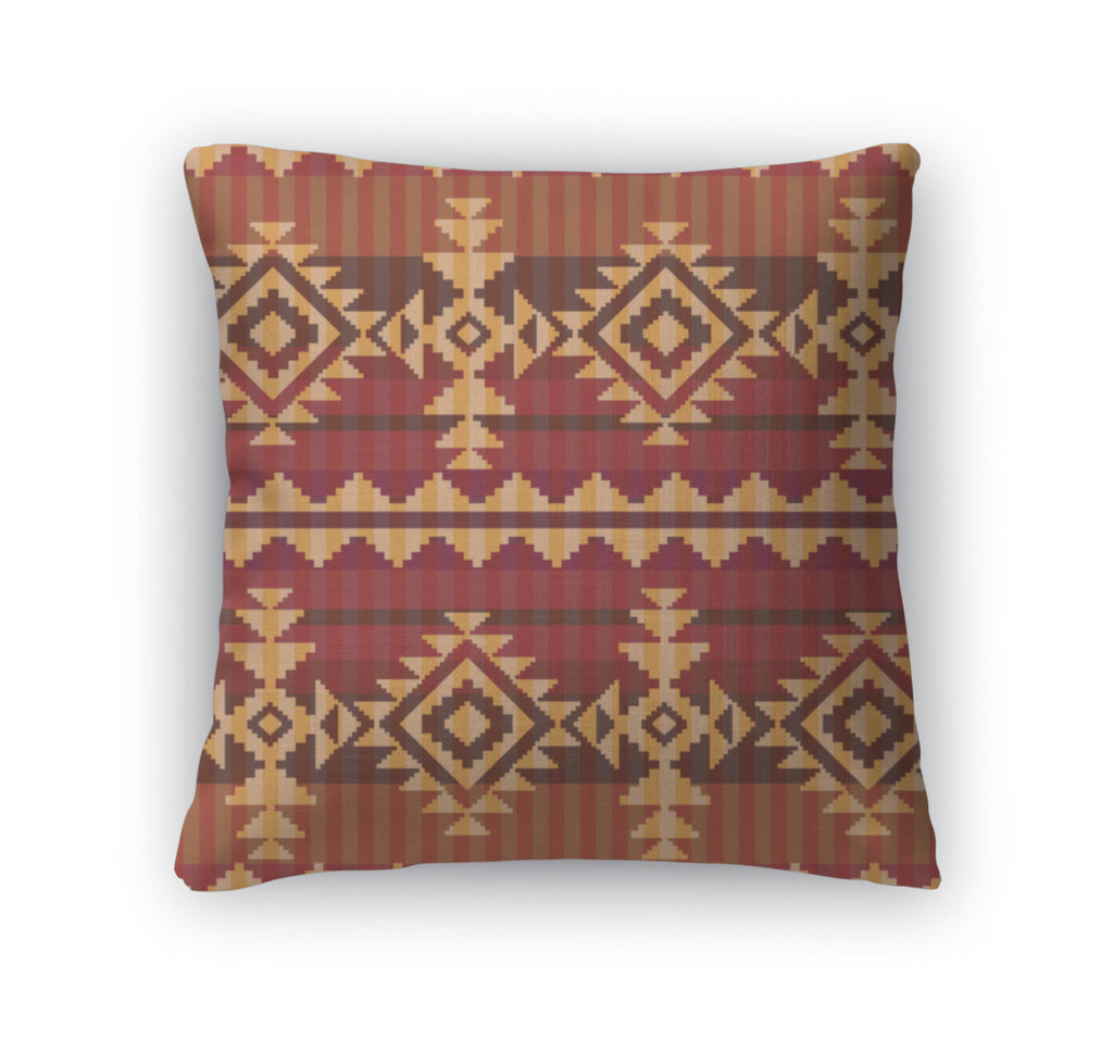 Throw Pillow, Navajo Style Pattern
