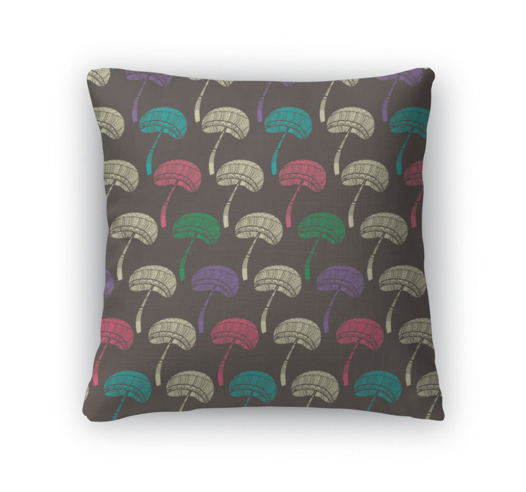 Throw Pillow, Mushrooms