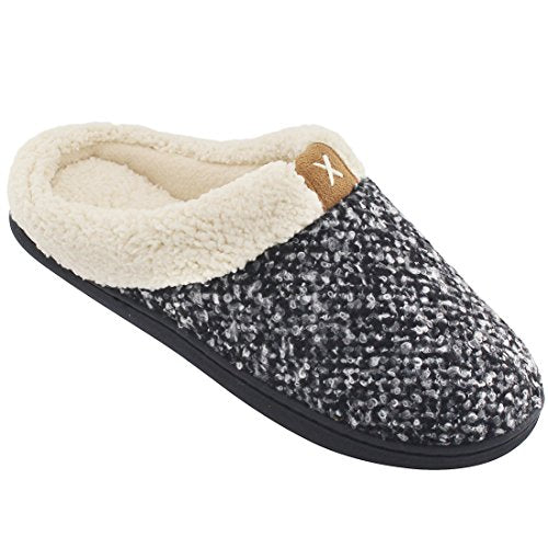 Women's Cozy Memory Foam Slippers Fuzzy Wool-Like Plush Fleece Lined