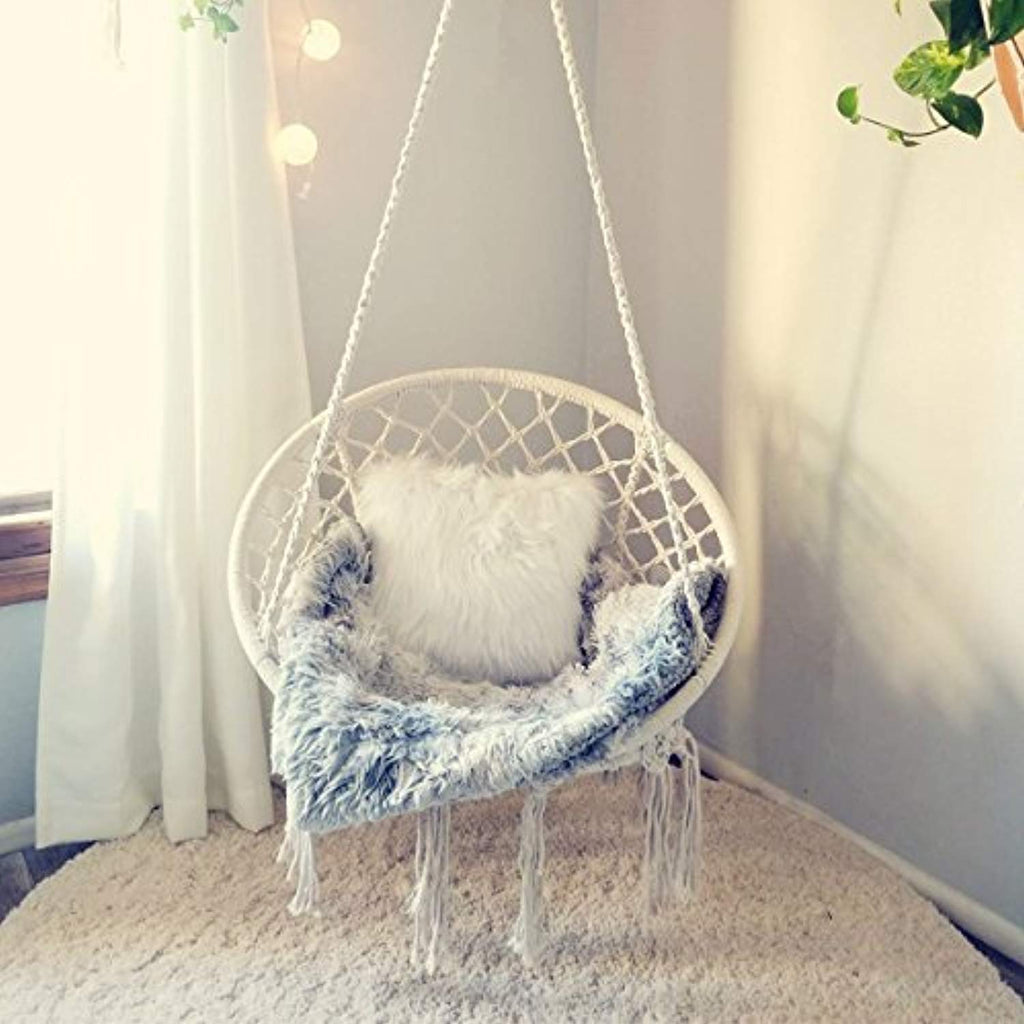 Macrame Hammock Chair for Indoor or Outdoor