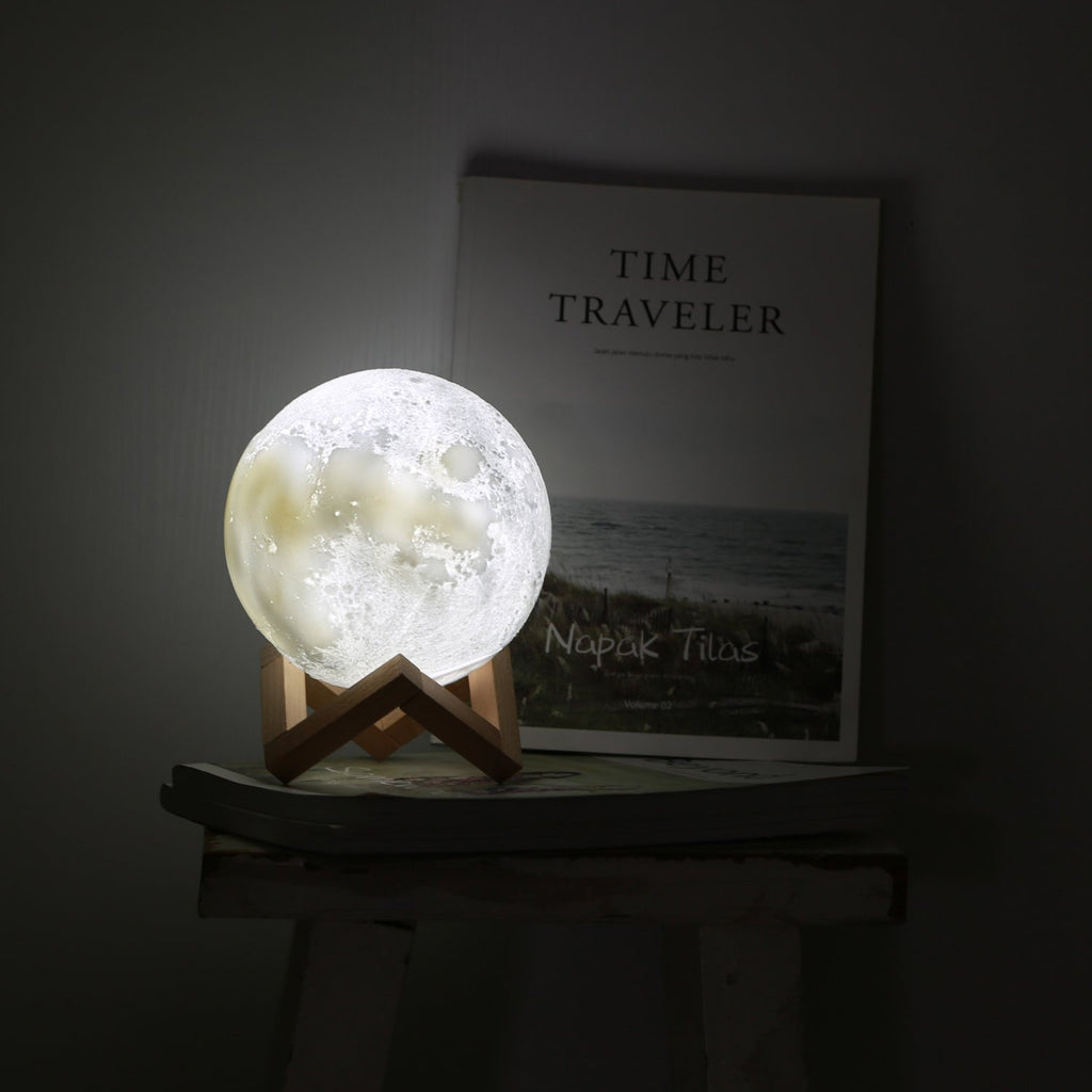 Moon Lamp, Rechargeable, 3 Colors, 5.9 Inch