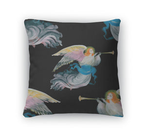 Throw Pillow, Christmas Angels Card
