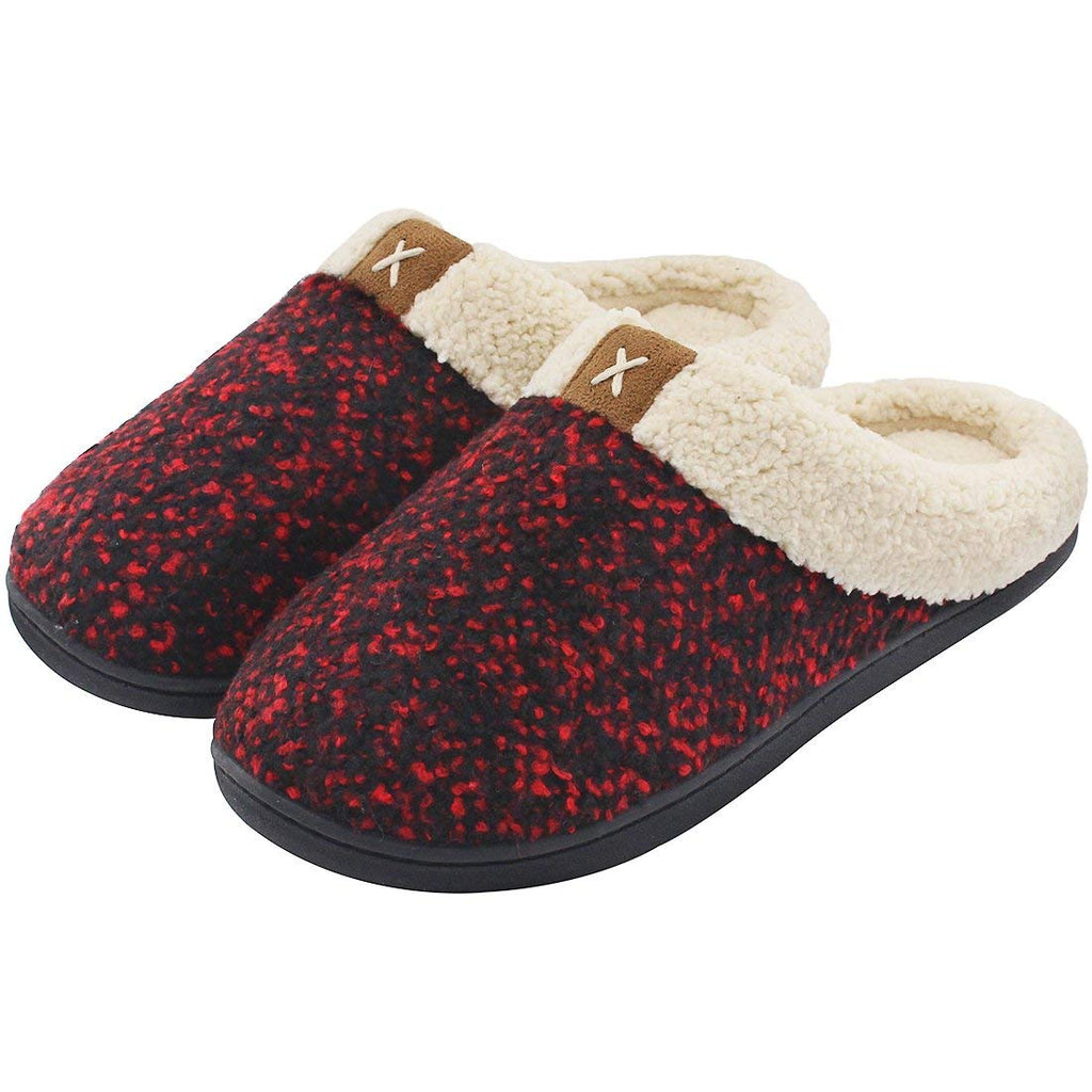 Women's Cozy Memory Foam Slippers Fuzzy Wool-Like Plush Fleece Lined