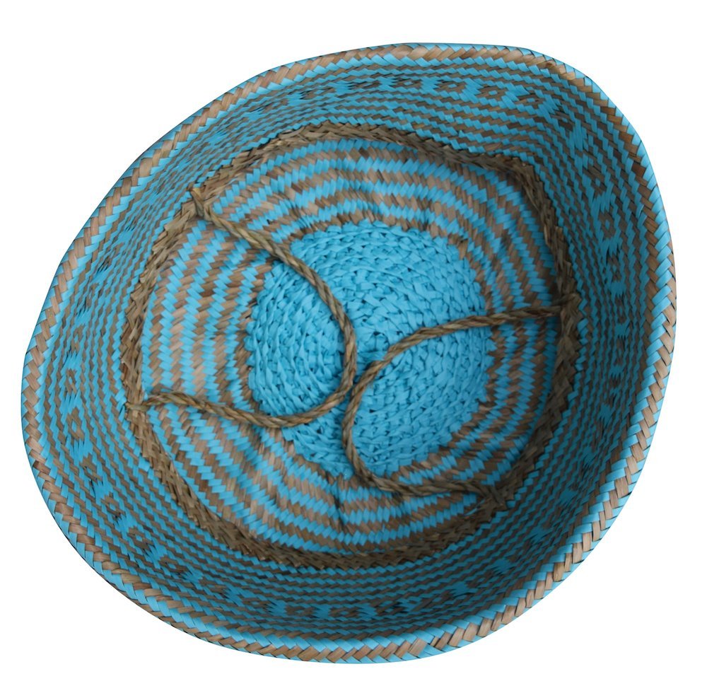 Natural and Plush Woven Seagrass Basket 3 Sizes