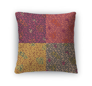 Throw Pillow, Colorful Cheetah Print Pattern Set