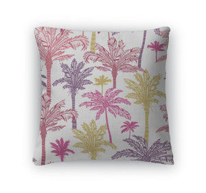 Throw Pillow, Palm Trees Pattern