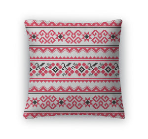 Throw Pillow, Ukrainian Folk Art Embroidery Pattern Or Print