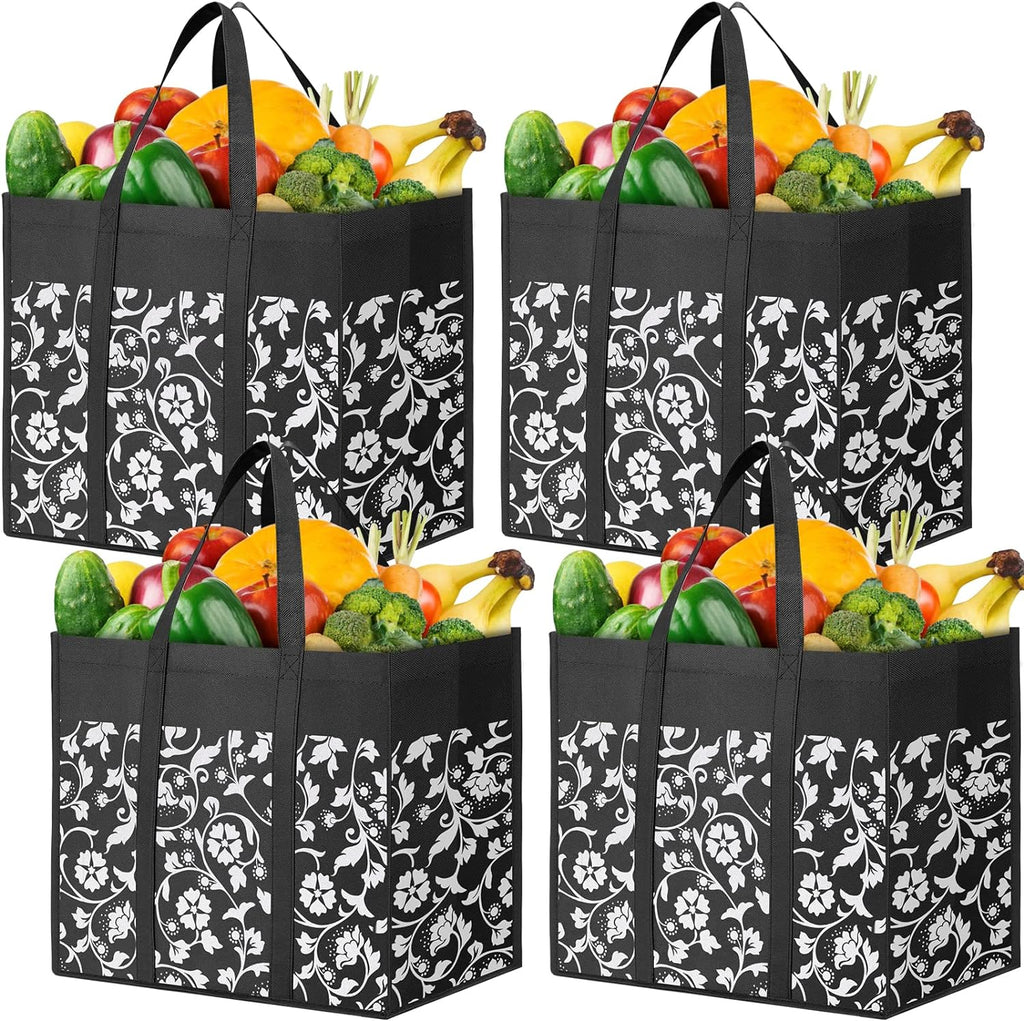 Fixdono 3 Pack Reusable Grocery Bags,Foldable Shopping Cart India | Ubuy