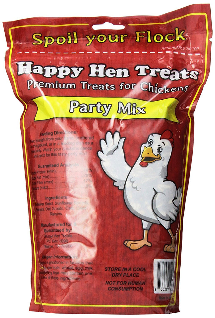 Happy Hen Treats Party Mix Sunflower and Raisin, 2-Pound