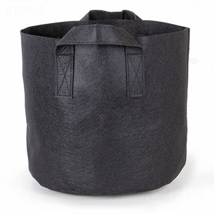 Delectable Garden 5 Gallon Plant Grow Bags, Non-Woven Aeration Fabric Pots w/Handles - Reinforced Weight Capacity & Extremely Durable (Black)--50% OFF NOW!!