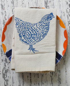 Chicken Print Cloth Napkins - Set of 4 - Organic Cotton